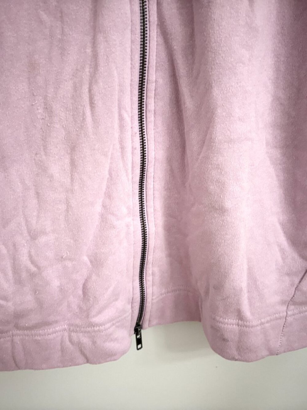 Free People Lavender Pink Oversized Long Zip Up Sweater Hoodie - XS - Picture 6 of 14